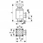 Угловой клапан GD-J16 KF16 ручной, витоновое уплотнение (алюминий)