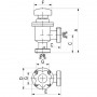 Угловой клапан GD-J16B CF16 ручной, сильфонное уплотнение (нержавеющая сталь)