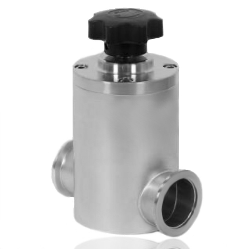 Прямоточный клапан GD-50B KF50 ручной, сильфонное уплотнение (нержавеющая сталь)